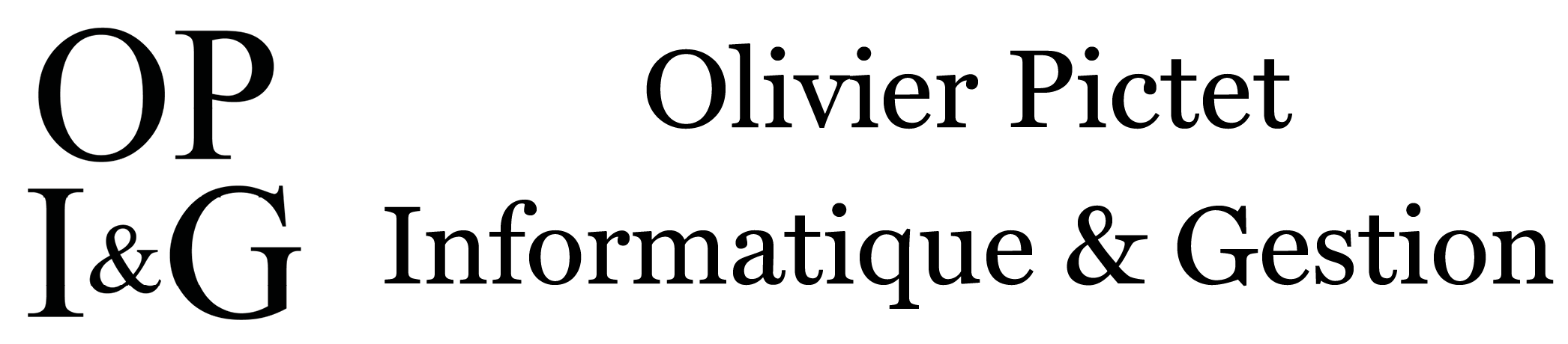 Olivier Pictet - Informatique & Gestion